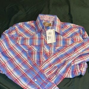 Men’s Plaid Western Shirt